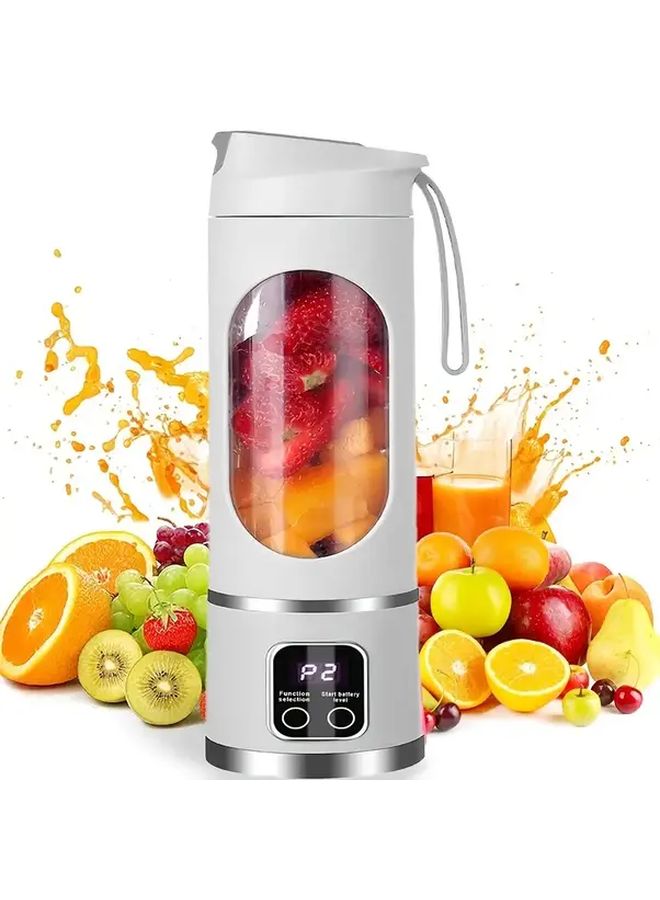 Dark Purple Upgraded 3 In 1 Portable Blender USB Rechargeable Digital Display For Smoothies Travel - Image 1